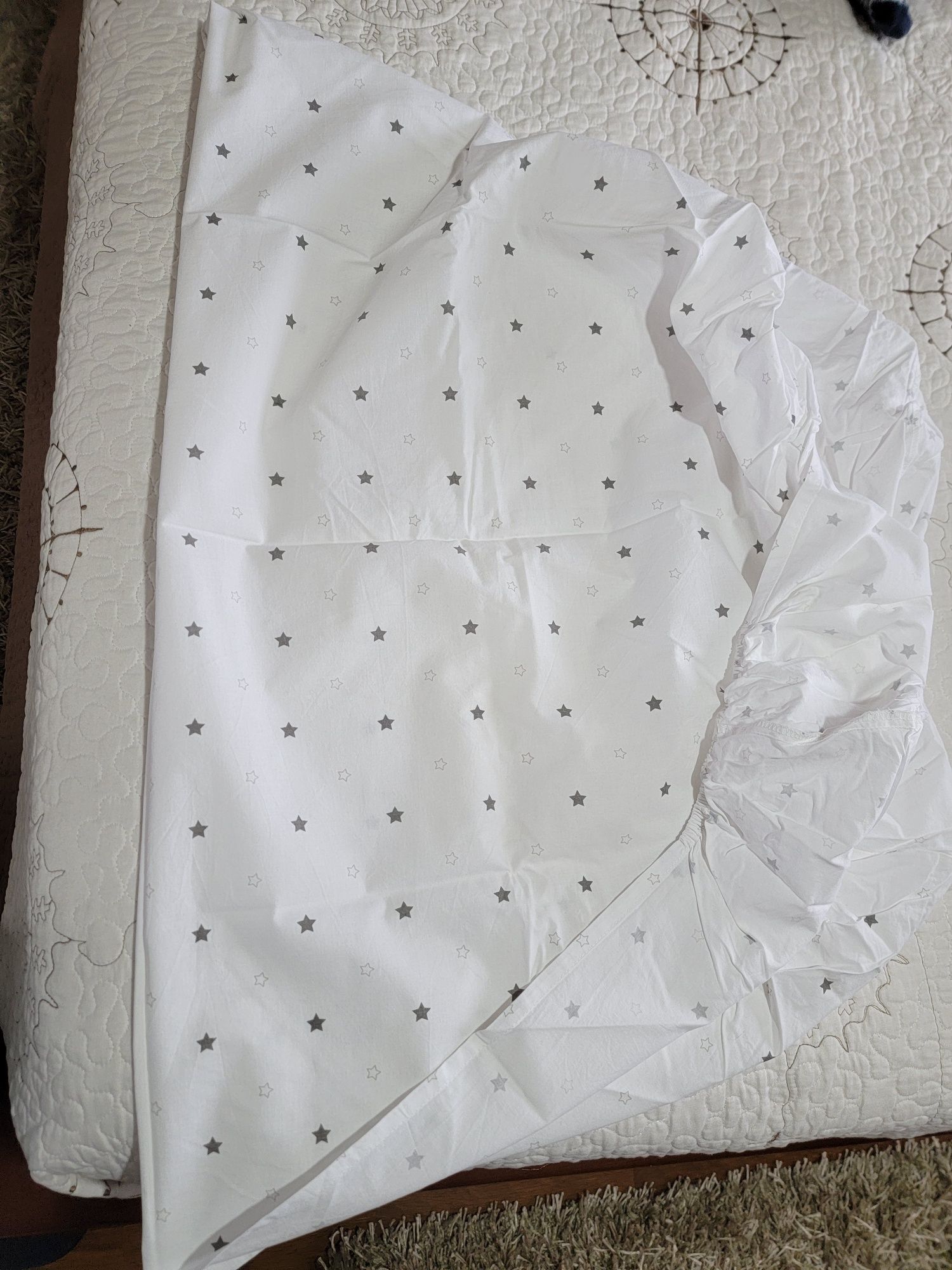 Pack Têxteis de berço  - Tema Chuva de estrelas - branco/estrelas
Tama