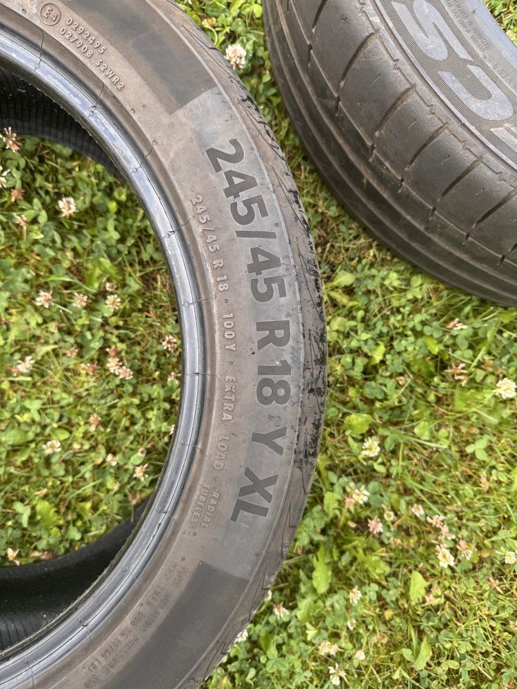 Opony lato 245/45 R18 komplet