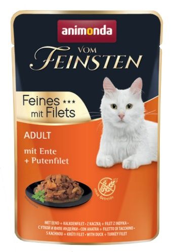 Zdrowa karma dla dorosłych kotów Animonda Kaczka + filet z indyka 85g