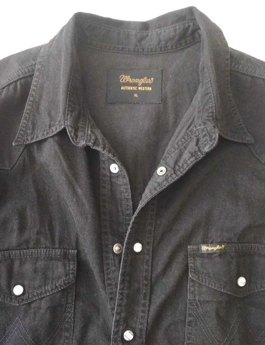 Рубашка джинсовая с длинными рукавами Wrangler, размер 50 (XL)