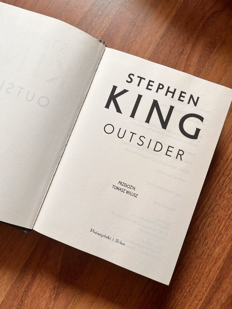 Ksiazka Stephen King OUTSIDER