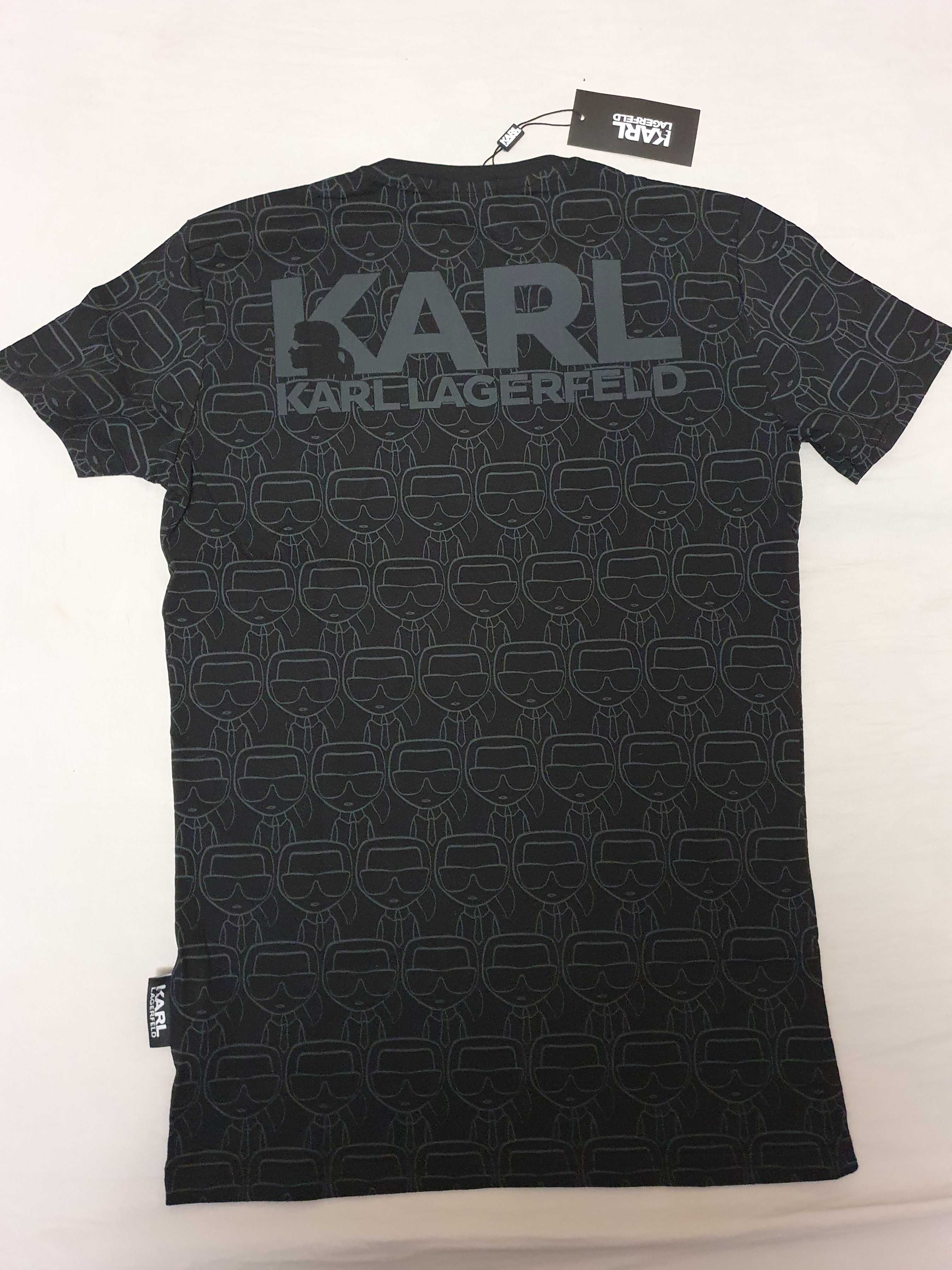 NOWA koszulka Karl Lagerfeld t-shirt KL ikonik logo sztos M xxl