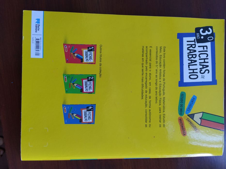 Fichas de Trabalho - 3.º Ano - (Português, Matemática, Estudo do Meio)