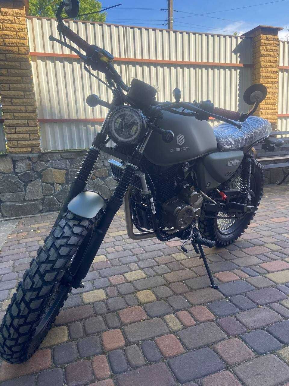 NEW 2024!!!Мотоцикл GEON SCRAMBLER LIGHT 200 міні