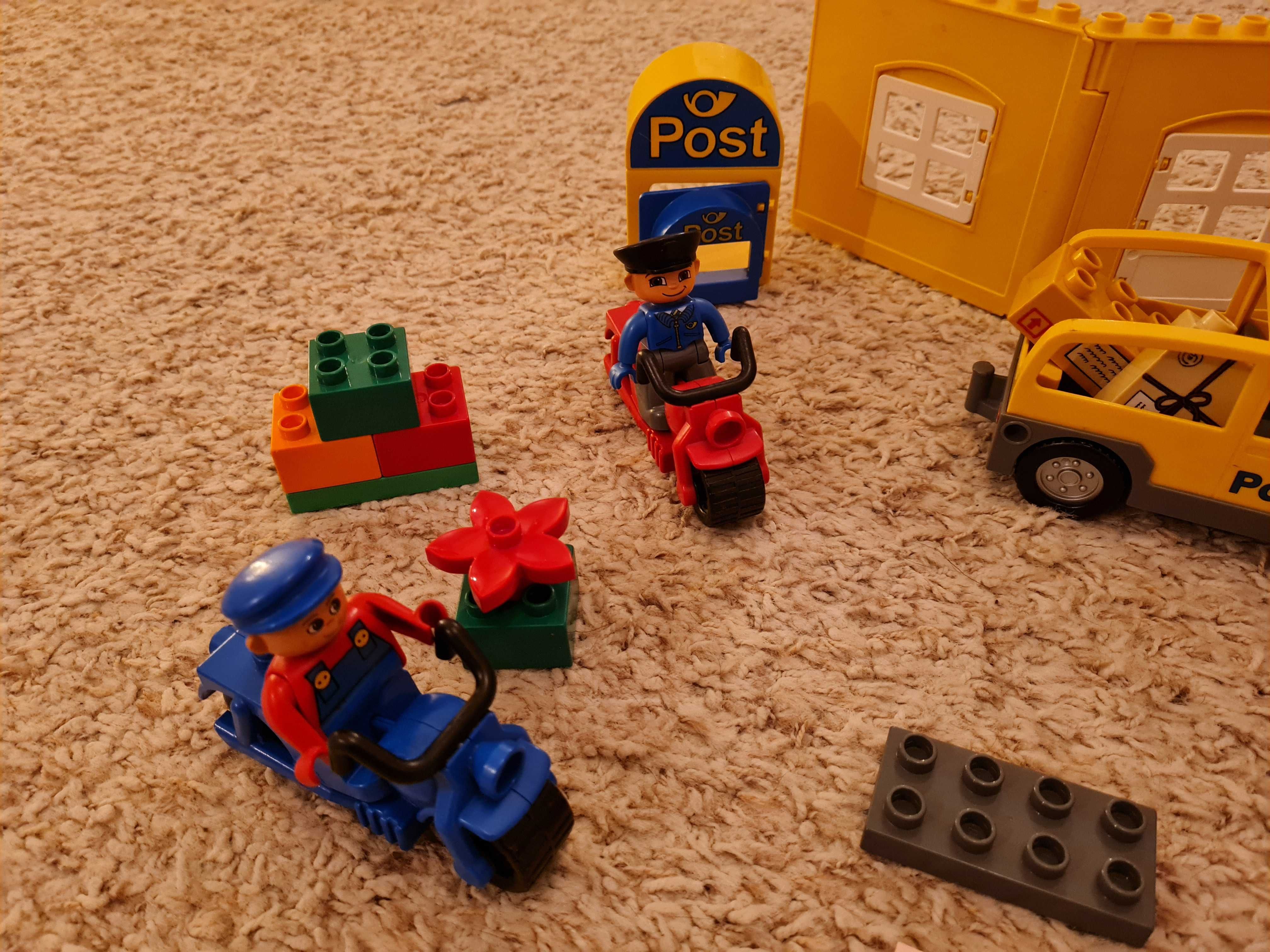 Lego Duplo Poczta 5638 i Poczta 4662+samolot+tor