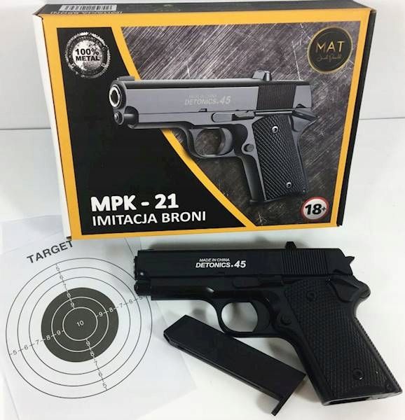 Metalowy 6Mm Replika Asg Colt Detonics 45