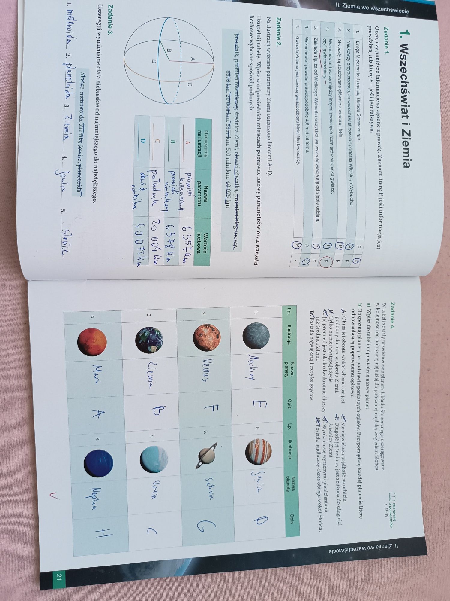Karty pracy ucznia klasa 1 Oblicza geografii zakres podstawowy