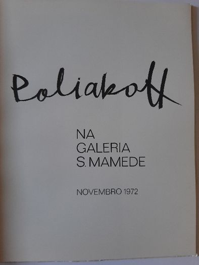 Poliakoff na Galeria S. Mamede