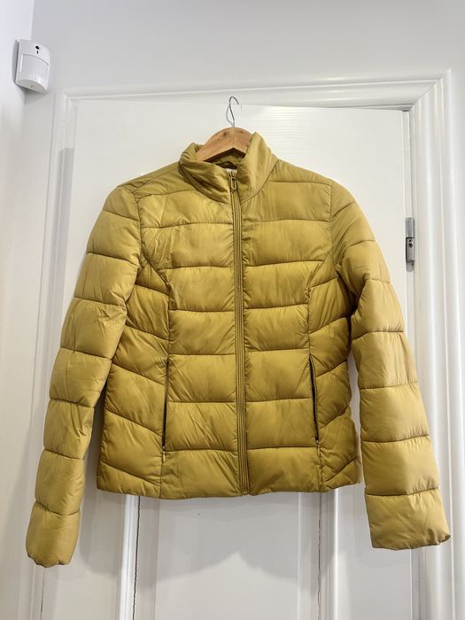 Куртка демисезон стограмовка reserved горчичная золото бежевая осенняя