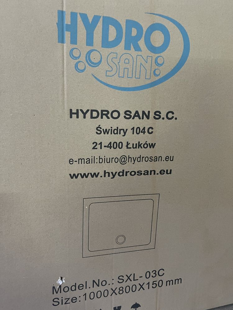 Brodzik prysznicowy  HYDROSAN SXL03C BIAŁY