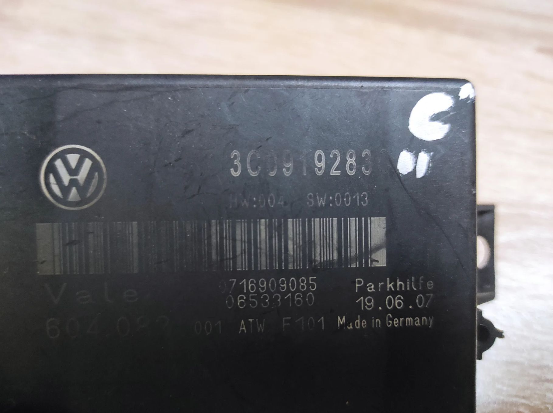 MODUŁ STEROWNIK CZUJNIKÓW PARKOWANIA PDC 3C0919283C VW PASSAT B6 WYSYŁKA !!!