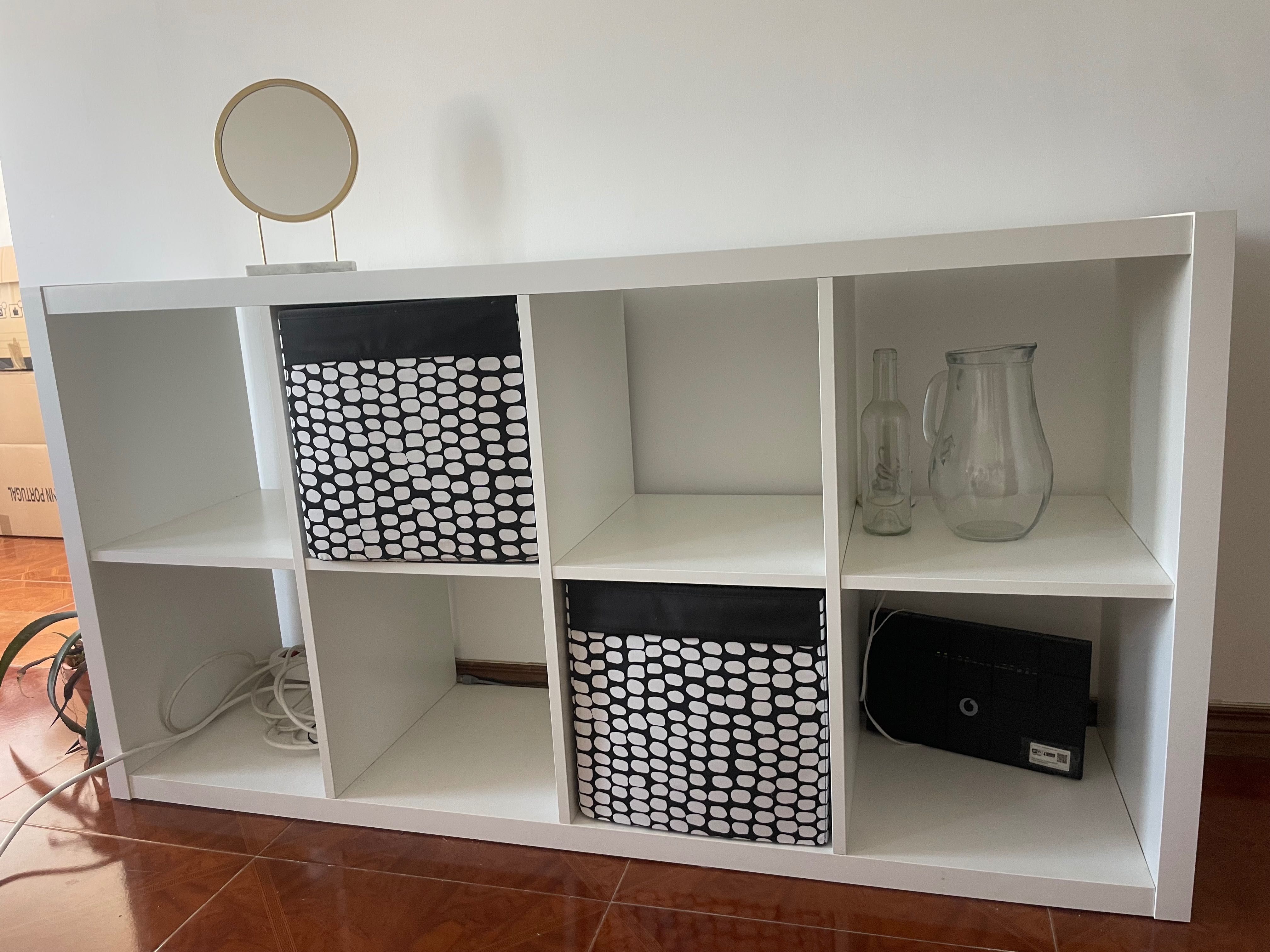 Móvel IKEA kallax, de arrumação, 8 cubos