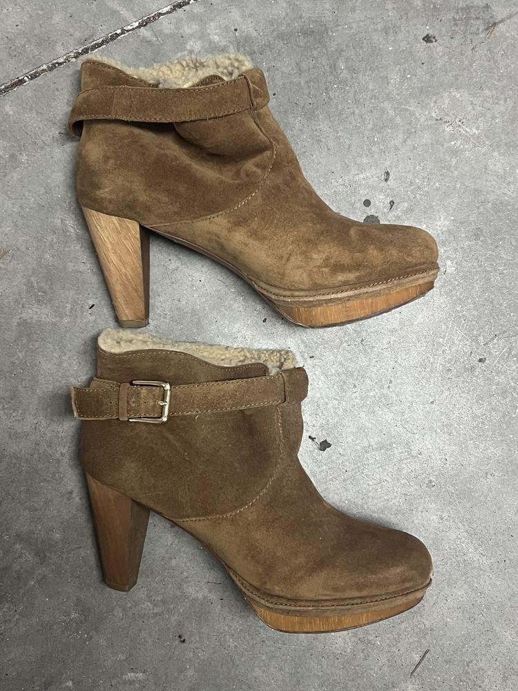 Botins camursa revestidos com pelo