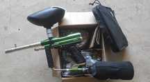 Paintball pack/Marcador + botija, loader e 1500bolas