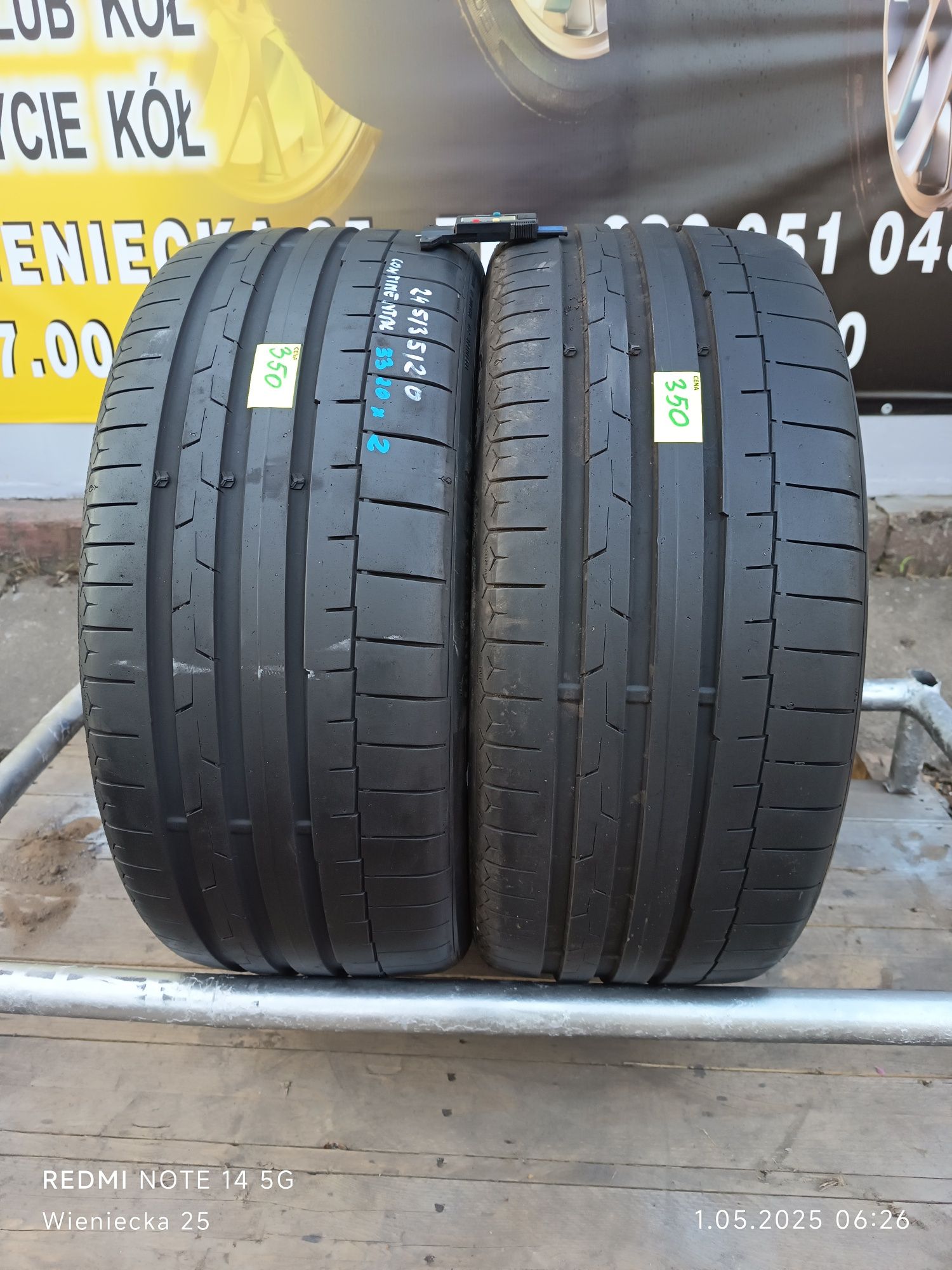 Opony letnie 245/35/20 Continental XL/Montaż Wysyłka Gwarancja 25zł