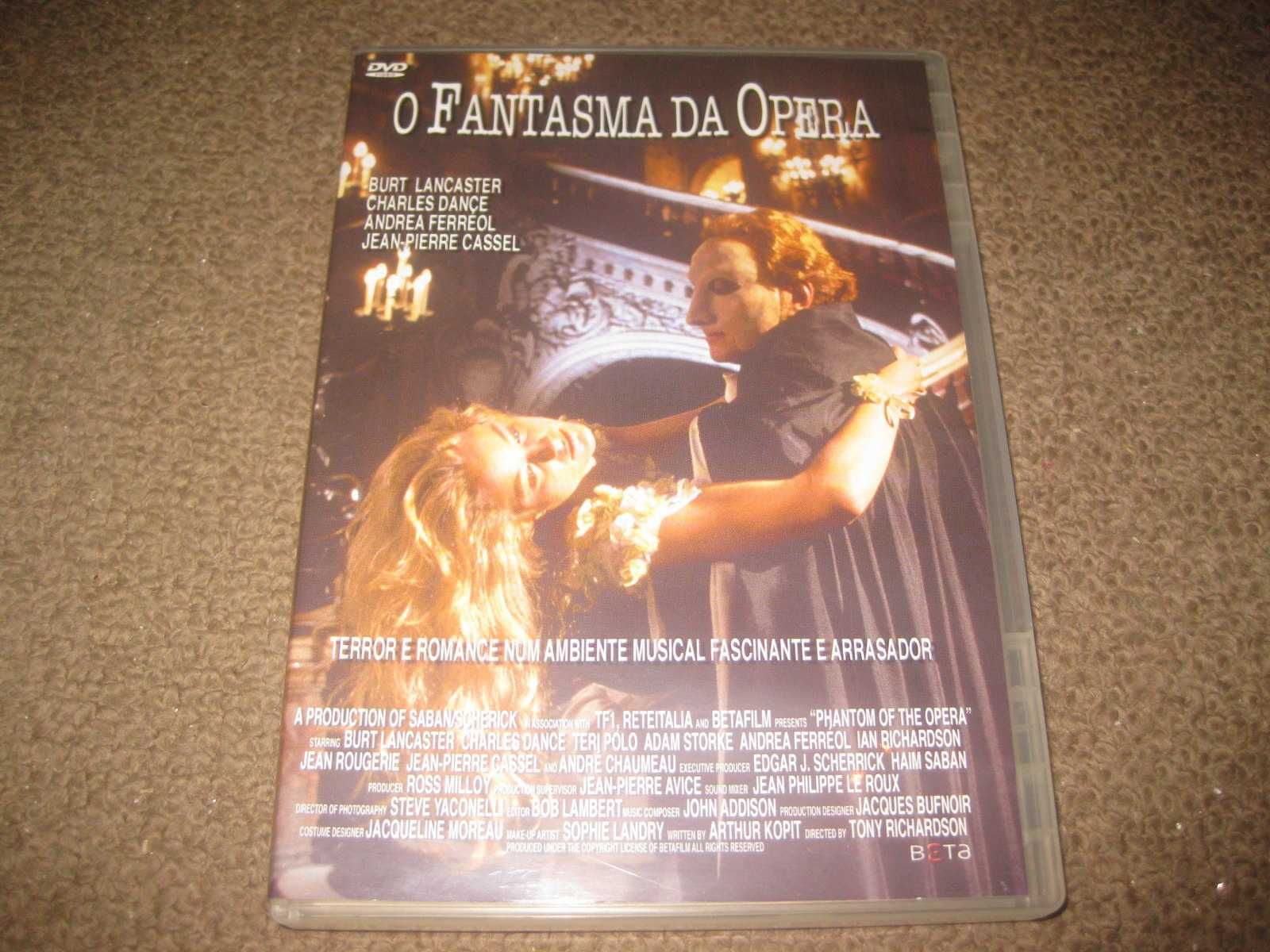 DVD "O Fantasma da Ópera" com Burt Lancaster/Raro!