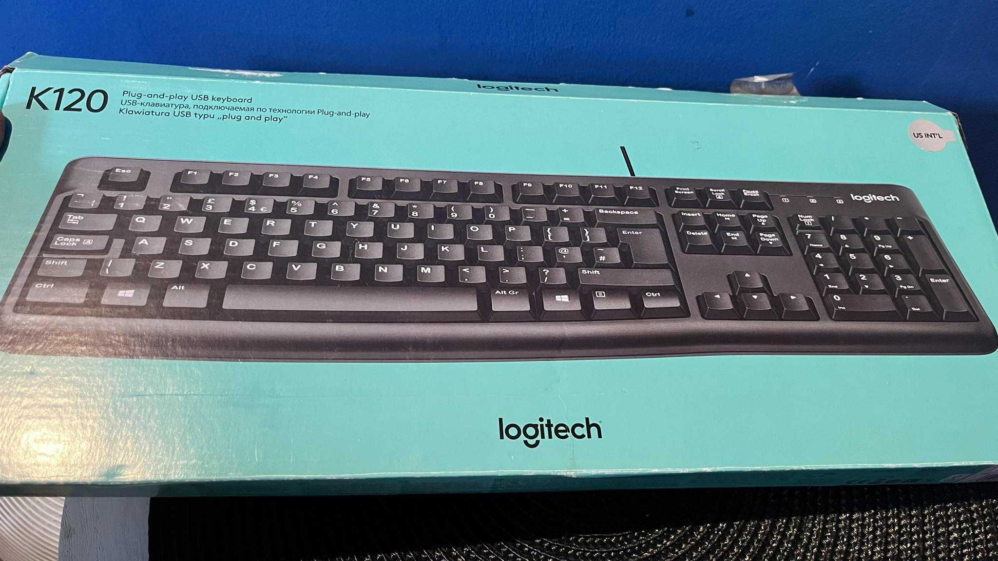 Logitech K120 klawiatura czarna USB