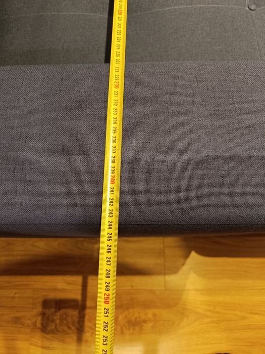 Narożnik wypoczynek na nóżkach drewnianych stan bardzo dobry 244x172