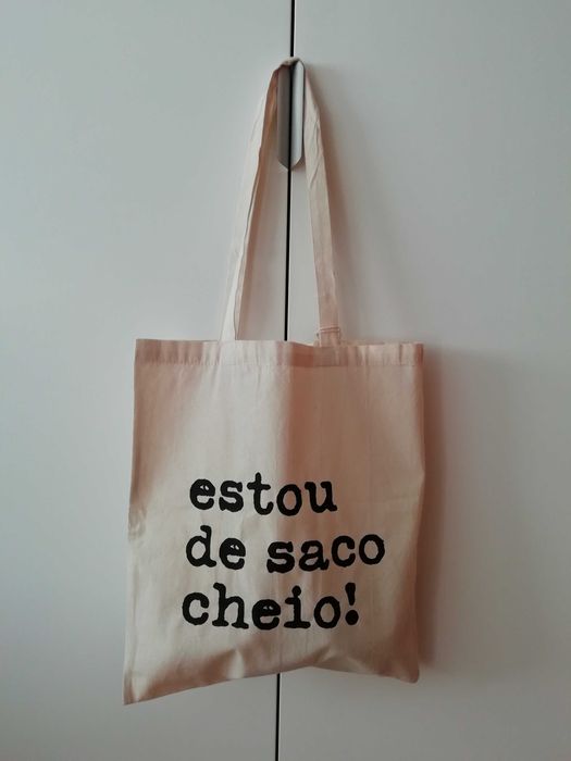 Tote bag - Saco de pano cru com estampagem