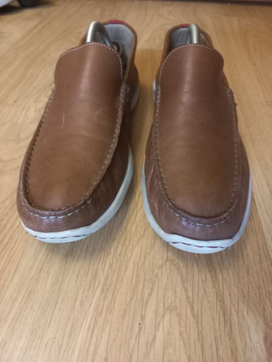 Мужские кожаные мокасины Clarks 43 p.