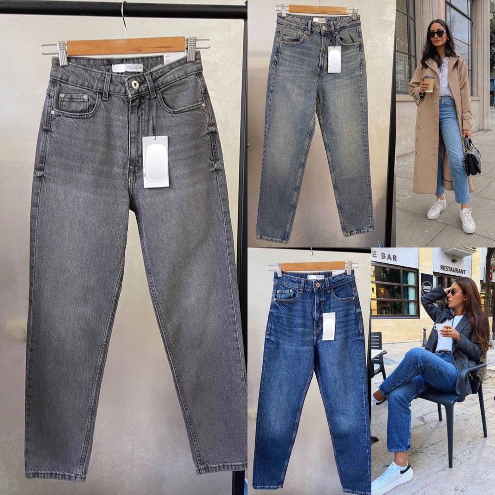 Джинси mom fit zara