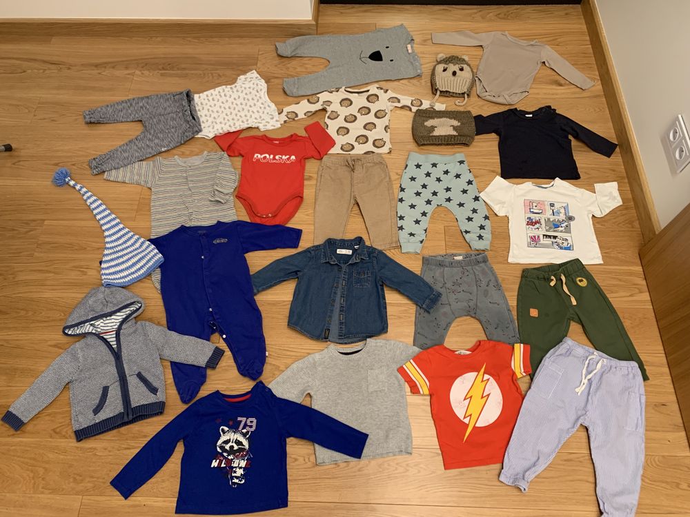 Paka Paczka Ubrań Ubranek dla Chłopca 9-12m (80)