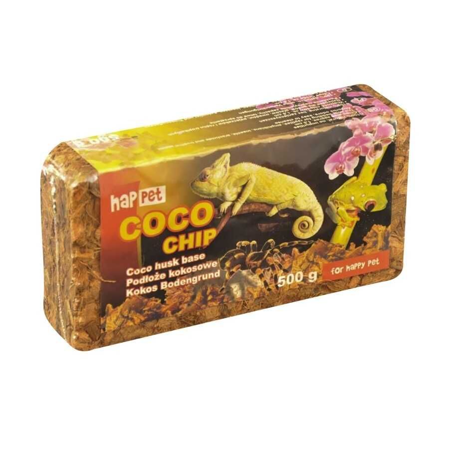 Podłoże kokosowe  chipsy 500 g do terrarium / akwarium