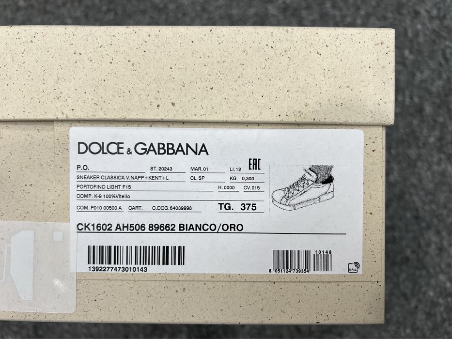 Женские кроссовки кеды Dolce&Gabbana Дольче Габбана Portofino оригинал