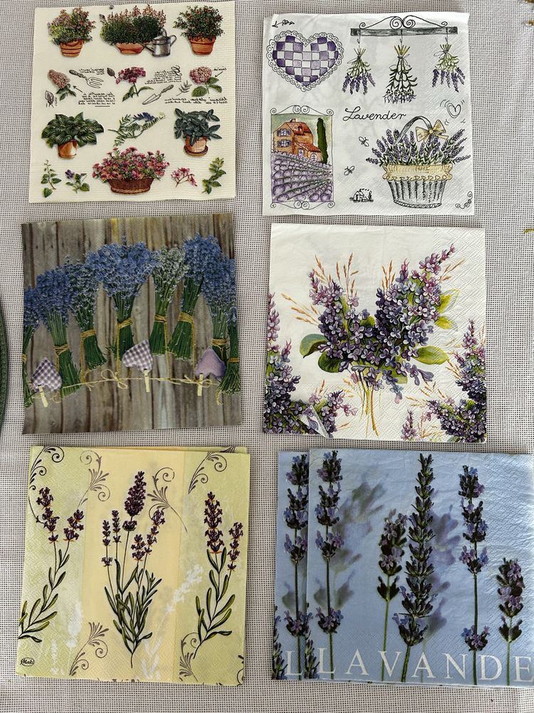 Serwetki w kwiaty decoupage