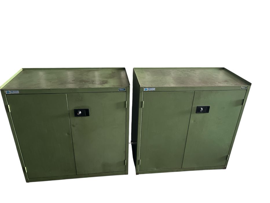 Szafa warsztatowa metalowa Hoffmann 100x50x100 cm z półkami