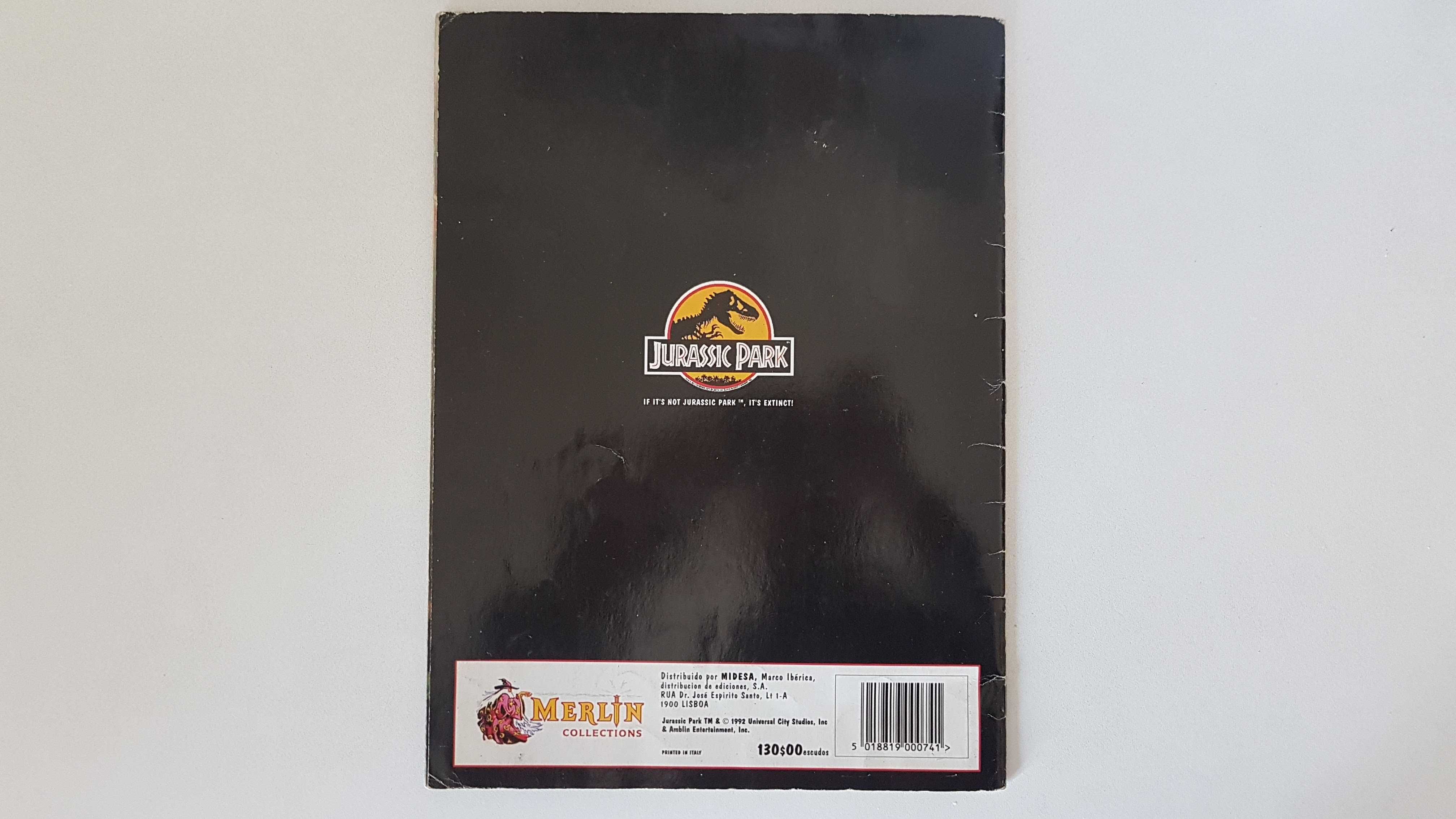Jurassic Park Caderneta | Merlin| Faltam 39 |Steven Spielberg 1993