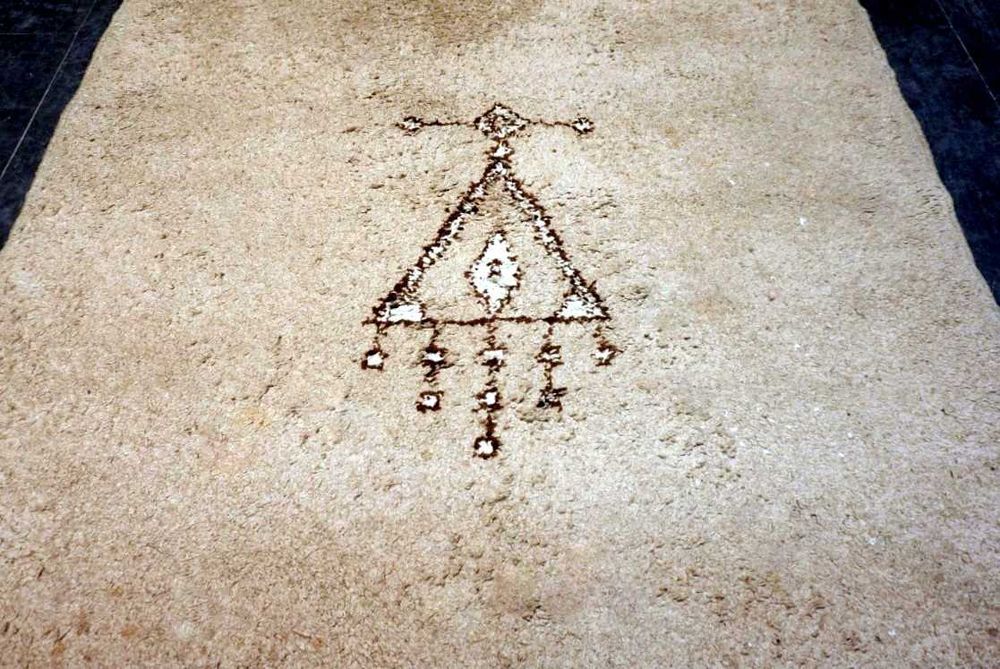 Tapete BERBERE BENI OURAIN (Atlas) em Lã, 215cm x 172cm, muito expesso