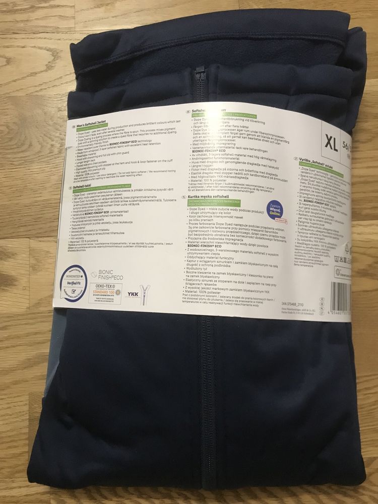 Kurtka softshell męska, oddychająca ROCKTRAIL 56/58, XL