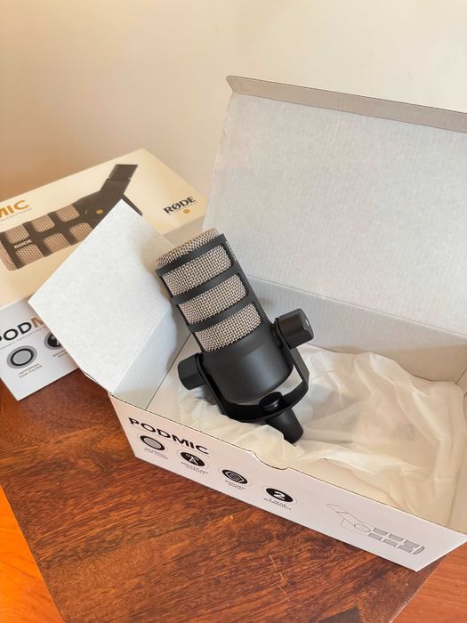 RØDE PodMic – Usado UMA ÚNICA VEZ – Como Novo!