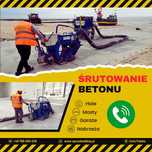 Śrutowanie betonu Groszkowanie Usuwanie mleczka cementowego pod żywicę