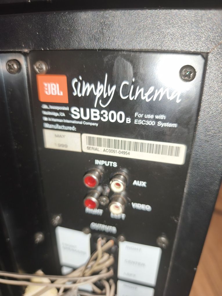 Wieża subwoofer amplituner kino domowe