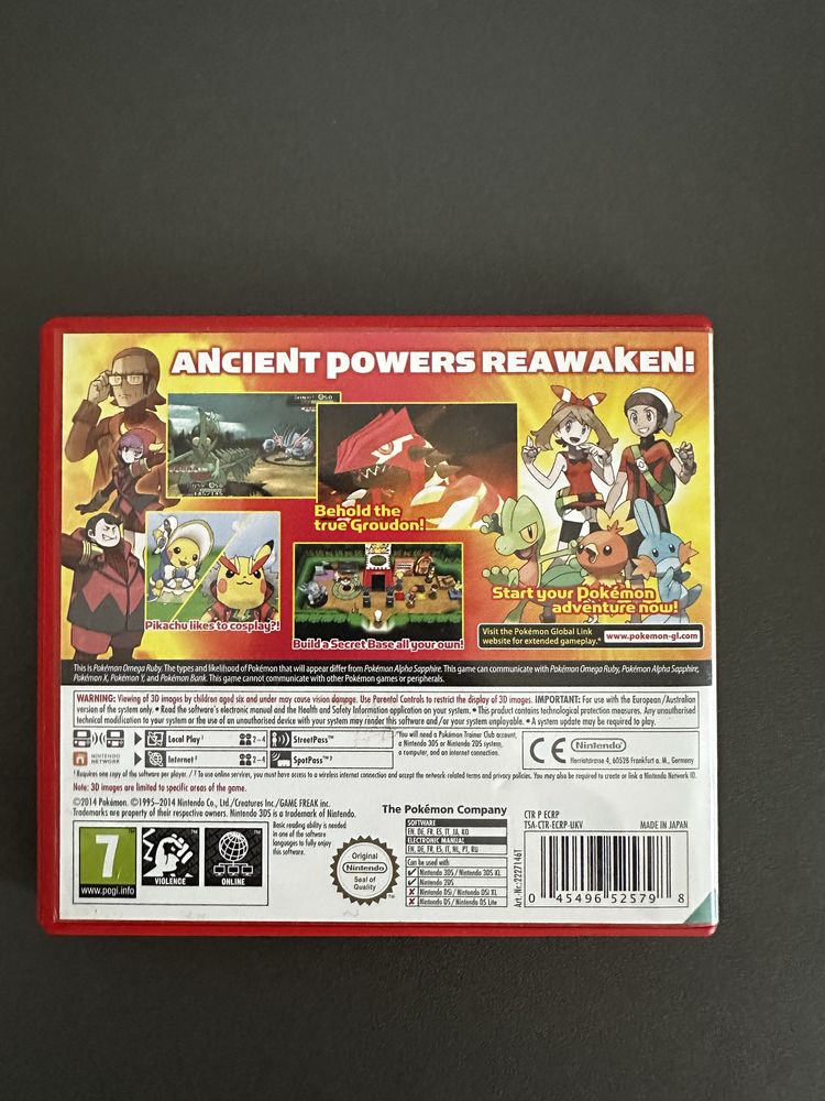 Pokemon: Omega Ruby Nintendo 3DS - tylko pudelko