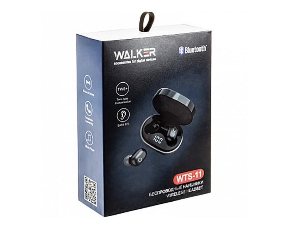 Наушники Bluetooth гарнитура Walker WTS-11 Black