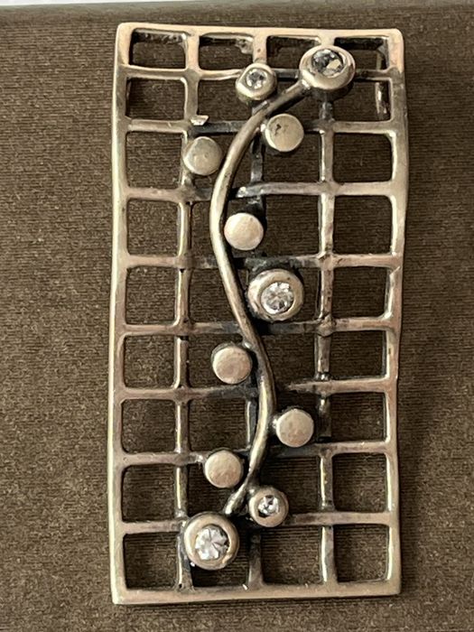 Zawieszka srebrna z cyrkoniami