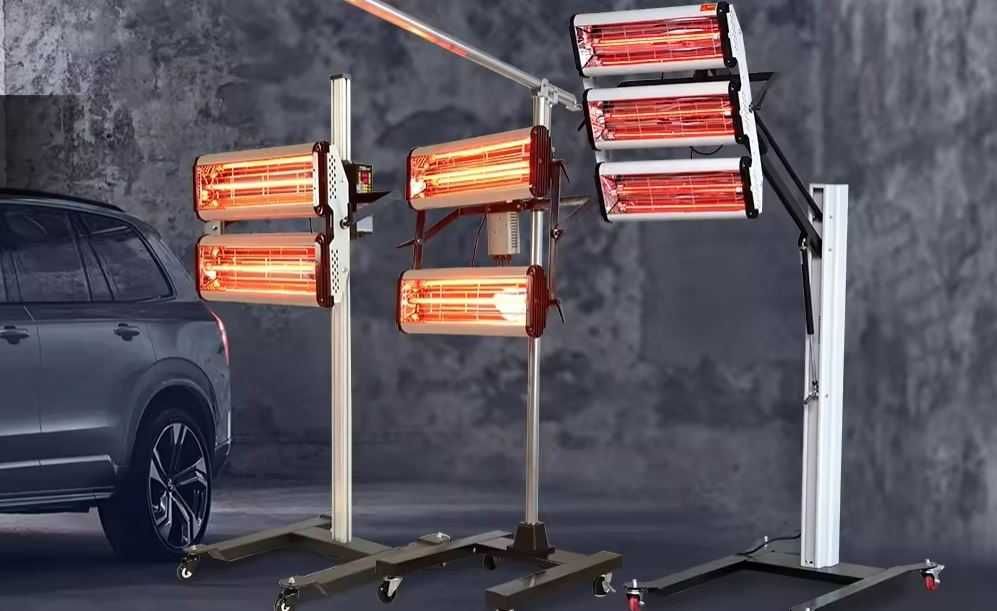 Lakierniczy Promiennik Podczerwieni 2000W Podwójny Najlepszy Duży