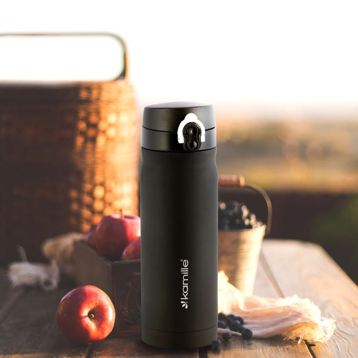 Kubek Termiczny Termos Stalowy Do Pracy Szkoły Pojemny Bidon 360 Ml