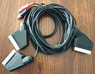 Cabo Scart com ligação áudio e duplo Scart