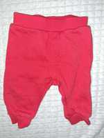 Ocieplane spodnie dresowe czerwone r..56