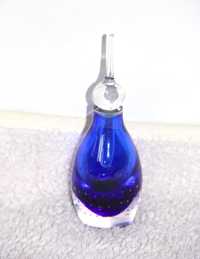 Niebieski flakon na perfumy butelka guerlain kryształ szkło szklana