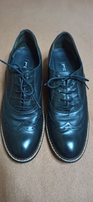 Buty damskie oksfordki skóra