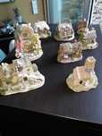 Coleção rara 8 miniaturas Liliput Lane Cottage tipico inglês