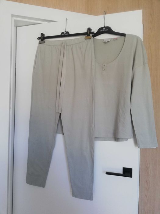 Massimo Dutti Piżama damska Loungewear 36S szałwiowa 100% Bawełna