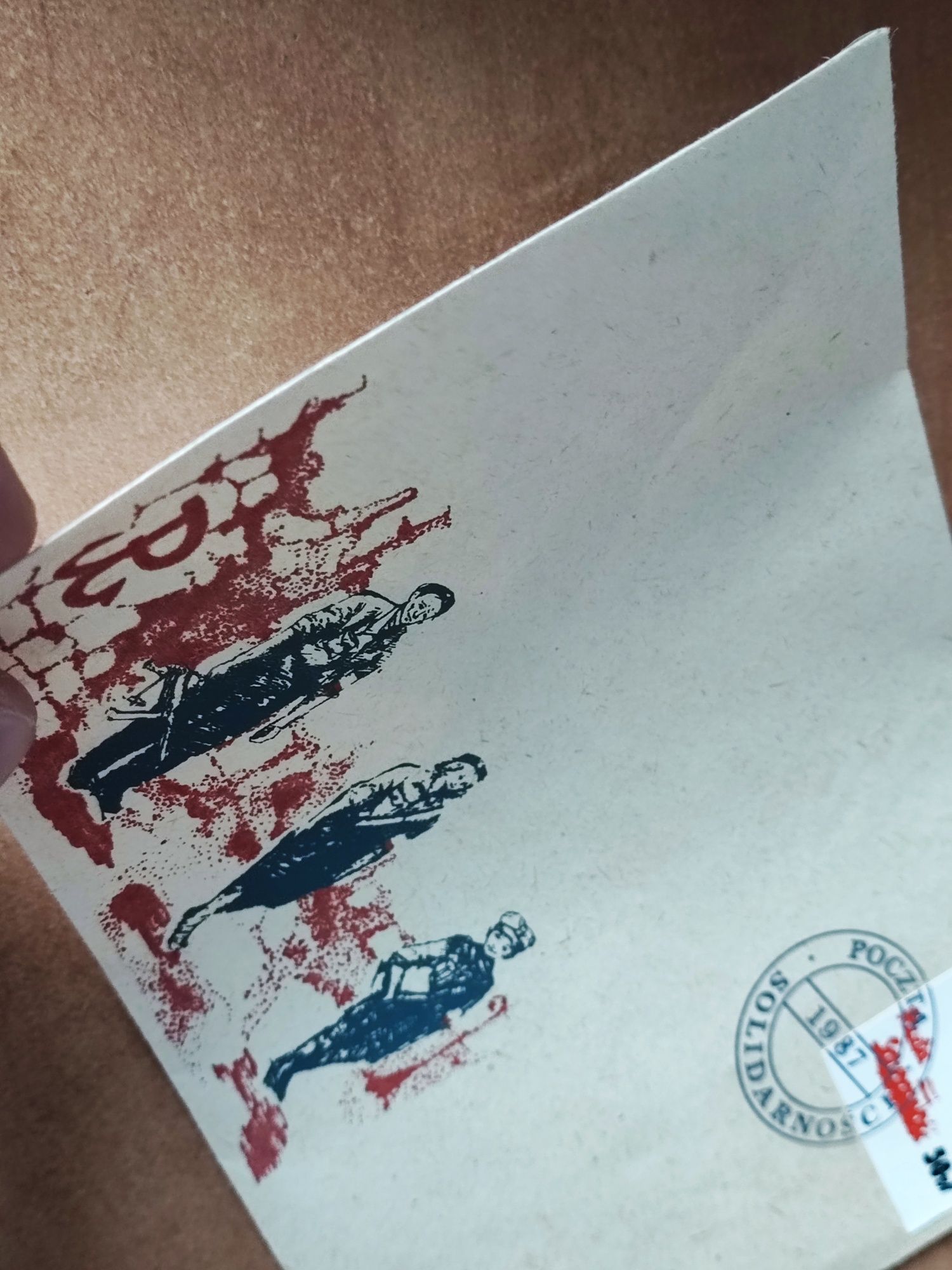 Koperta i znaczek POCZTA SOLIDARNOŚCI 1987 r.