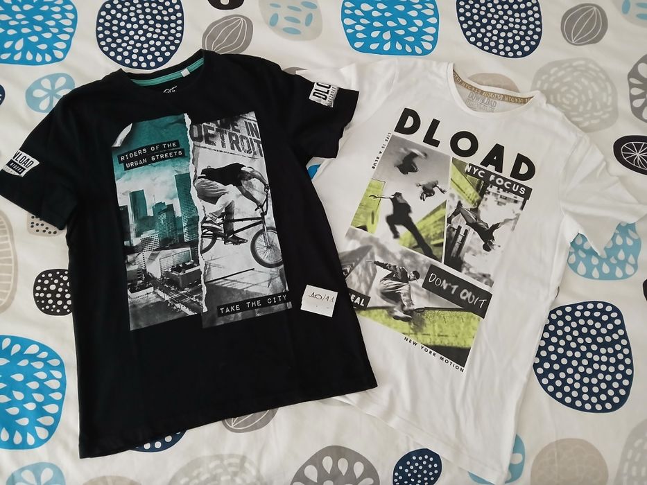 T-shirt e calcoes 10/11 anos