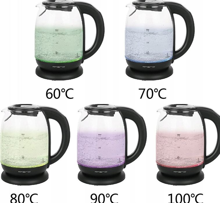 NOWY Czajnik BezPrzewodowy z Regulacją Temperatury Emerio WK-119255